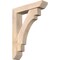 Ekena Millwork Merced Slat Smooth Bracket w/ Offset Brace, Douglas Fir, 5 1/2"W x 24"D x 32"H BKT0604X24X32MRC06SDF - alternate 1